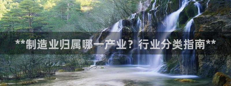 彩神赢的钱是哪里来的：**制造业归属哪一产业？行业分类指南**