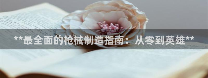彩神v8手机客户端：**最全面的枪械制造指南：从零到英雄**