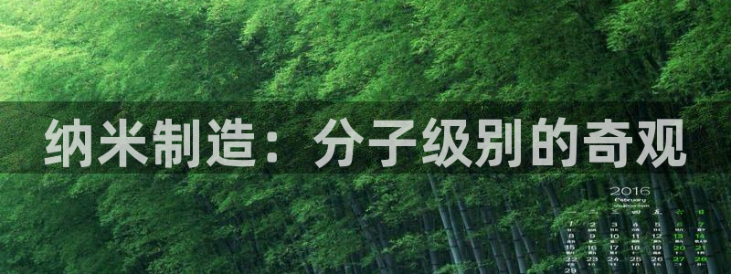 彩神vll购彩大厅：纳米制造：分子级别的奇观