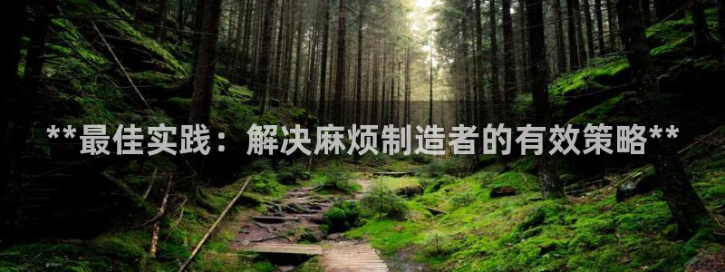 彩神8官网合法吗：**最佳实践：解决麻烦制造者的有效策略**