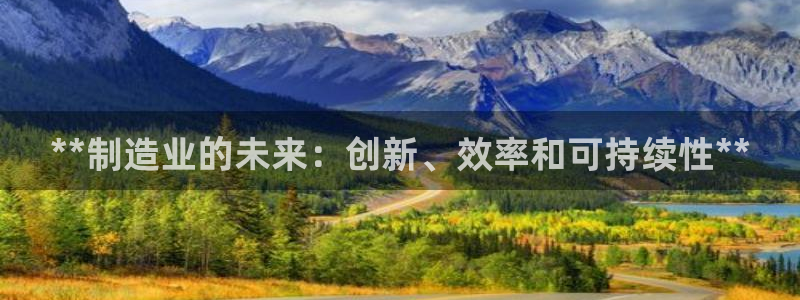 彩神数码科技有限公司：**制造业的未来：创新、效率和可持续性