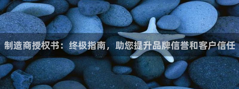 新版彩神v8登录不了：制造商授权书：终极指南，助您提升品牌信誉和客户信任