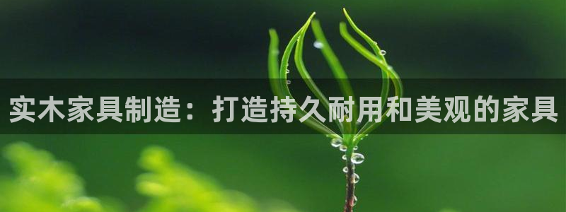 彩神viii下载安卓：实木家具制造：打造持久耐用和美观的家具