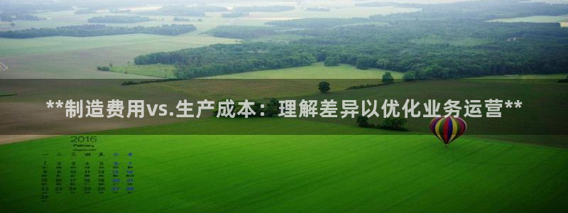 彩神旗下有哪些平台可以看：**制造费用vs.生产成本：理解差异以优化业务运营**