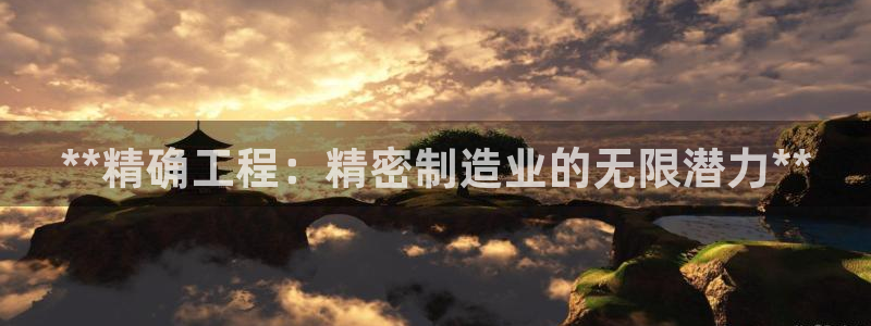 彩神8官网下：**精确工程：精密制造业的无限潜力**