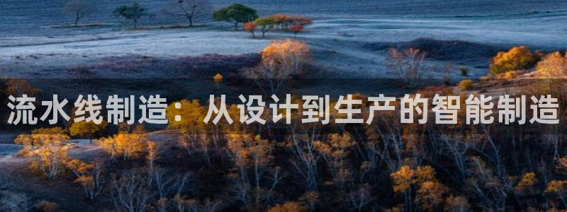彩神这个平台是真的吗：流水线制造：从设计到生产的智能制造