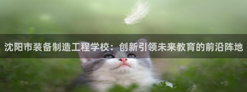 彩神vll趣投彩：沈阳市装备制造工程学校：创新引领未来教育的前沿阵地