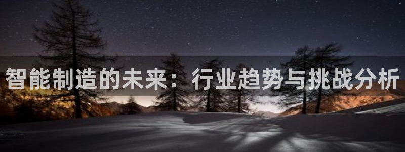 彩神平台之间是什么关系：智能制造的未来：行业趋势与挑战分析