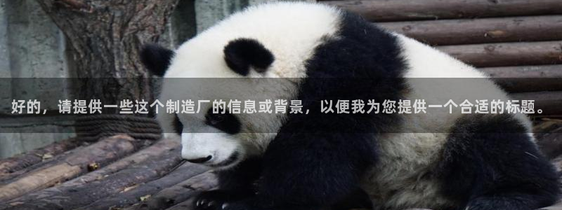 彩神8彩平台官网：好的，请提供一些这个制造厂的信息或背景，以便我为您提供一个合适的标题。