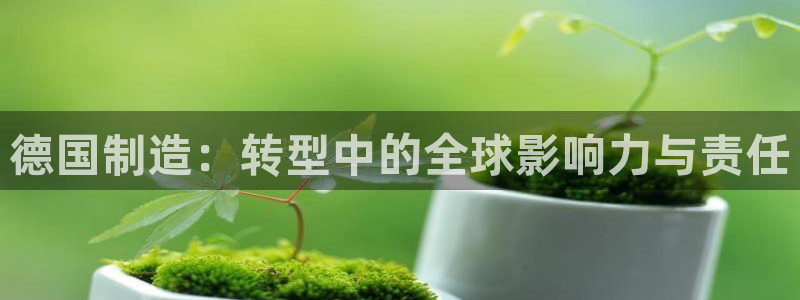 彩神vl购彩大厅：德国制造：转型中的全球影响力与责任