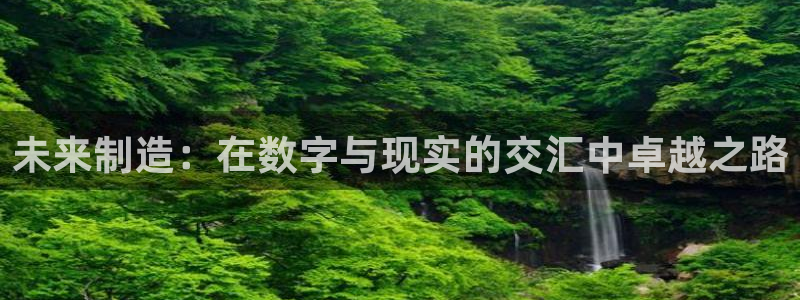 彩神怎么才能赢：未来制造：在数字与现实的交汇中卓越之路