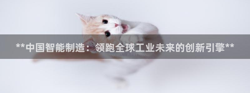 彩神v8平台正规吗：**中国智能制造：领跑全球工业未来的创新引擎**